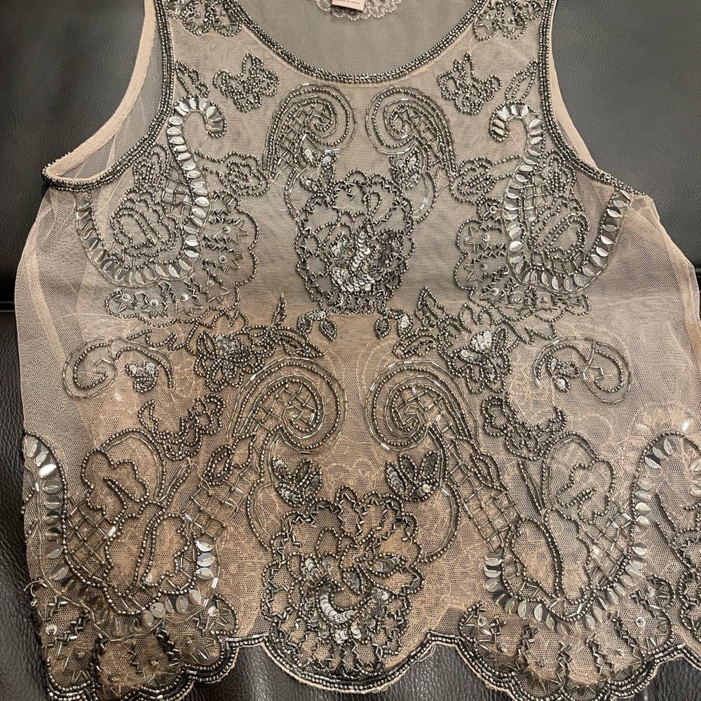 Miss Selfridge pink Embellished Sheer Blouse‎